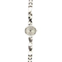 Kim RogersÂ® Silver Women's Skinny Silver Twist Watch