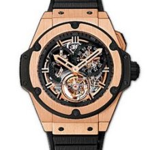 King Power Gold Tourbillion (RG / Black / Rubber strap)