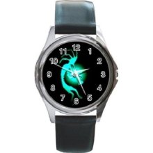 Kokopelli Kokopele Spirit Trickster Unisex Round Metal Watch Gift model 36395660 - Metal