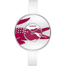 Lacoste Club Collection Figari Leather Strap White Dial Women's watch #2000545