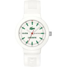 Lacoste L!Ve Borneo White Silicone Mens Watch 2010661