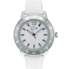 Lacoste Watches Women's Rio White Dial White Leather White Dial White