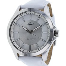 Lacoste Watches Women's White Dial White Leather white leather/white