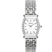 Ladies' Bulova Cabochon Crown Diamond Watch