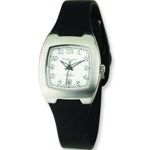 Ladies Charles Hubert Polyurethane Band White Dial 28x30mm Watch