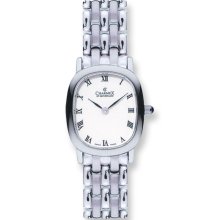 Ladies Charmex Stnlss Stl White Dial Swiss Quartz 25x29mm Watch