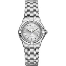 Ladies Eco-Drive Signature Stainless Steel Bracelet Silver Dial Watch