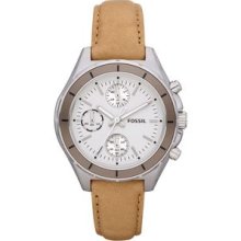 Ladies Fossil Dylan Camel Leather Watch