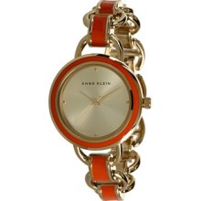 Ladiesâ€™ Gold-Tone & Enamel Watch