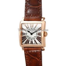 Ladies Medium Franck Muller Master Square Pink Gold 6002LQZRELR Watch