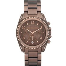 Ladies' Michael Kors Brown Runway Glitz Watch