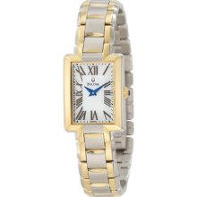 Ladies' Two-Tone Rectangular Watch