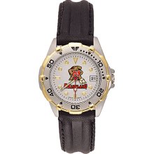 Ladies University Of Maryland All Star Watch With Leather Strap