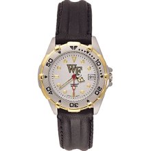 Ladies Wake Forest University All Star Watch With Leather Strap