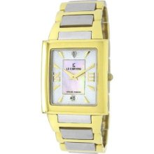 Le Chateau 1816Lcmtt Wht Amp Beige Men'S 1816Lcmtt Whtandbeige Diamond Accented Two-Tone Watch