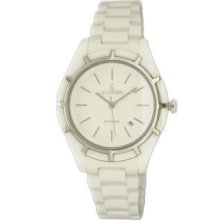 Le Chateau All White Ceramic Women's Watch 5869lss-wht