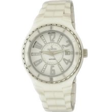 Le Chateau All White Ceramic Women's Watch -5871ss-wht