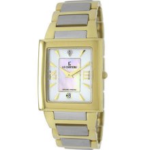 Le Chateau Men's Two-tone Diamond Watch 1816mtt-wht&bei