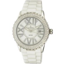 Le Chateau White Ceramic Women's Watch 5870ssws-wht