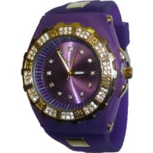 Limited Edition Purple & Gold Sporty Acrylic Watch