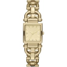 Liz Claiborne Goldtone Watch with Crystal Markers