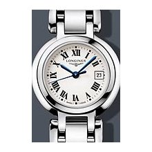 Longines PrimaLuna Roman Mini 26.5 mm Watch - Champagne Dial, Stainless Steel Bracelet L81104716 Sale Authentic