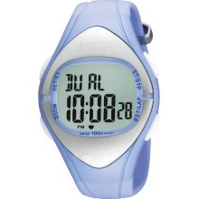 Lorus Ladi's Digital Heart Rate Monitor Watch 100 Mtr Wr Sky Blue Strap R2397ex9