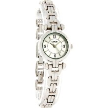 Lorus Quartz Ladies Silver H-Link Bracelet Dress Watch LR0217