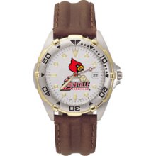 Louisville Cardinals Mens All Star Leather Watch