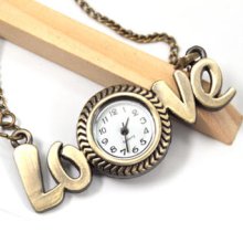 LOVE Pocket Watch Copper - One size