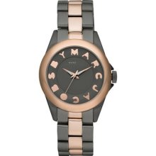 Marc By Marc Jacobs - Ladies Bubbles Grey & Rose Gold Tone Watch - Mbm3114