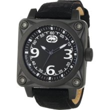 Marc Ecko Men's E12598G1 The Armor Black Strap Watch