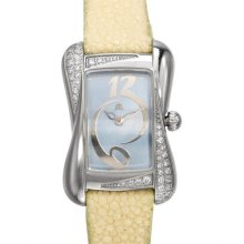 Maurice LaCroix Divina .265ct Diamond Bezel SS Watch, 9/10 Condition