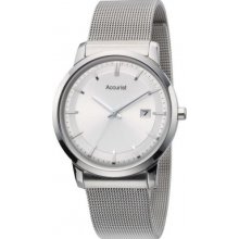 MB900S Accurist Mens Core Slim All Silver Watch