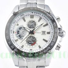 Mems Luxury Hours Date Sport Men Stainless Steel Quartz Dial Clock Wrist Watch