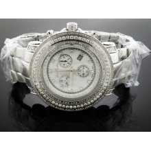 Men Joe Rodeo Junior 4.30CT White Diamonds Watch RJJU18 White Face Instock!