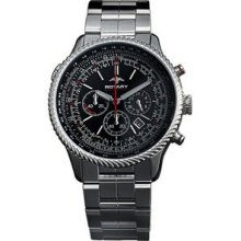 Men`s Rotary Aquaspeed Chronograph Watch W/ Black Dial