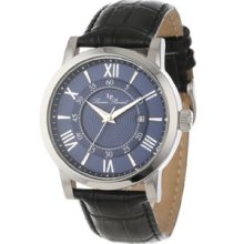 Men's 11577-03 Stockhorn Dark Blue Dial Black Leather