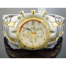 Men's Aqua Master Quartz Chronograph 0.24 ct Diamond Two tone watch