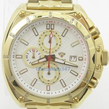 Mens Aqua Master Watch Jojo Techno Jojino Joe Rodeo Canary Cz Bling Iced Aqwm7