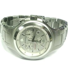 Mens Authentic Movado Series 800 Chrono Silver Dial S/s Watch -84 C5 1897