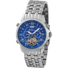 Mens Automatic Stainless Steel 8 Diamonds Wrist Watch Atlisssbldcrbn