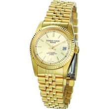 Mens Charles Hubert 14k Gold-plated Champagne Dial Watch No. 3635-GW