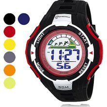 Men's Chronograph PU Digital Sport Automatic Watches (Assorted Color)