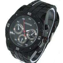 Mens Designer Style Casual Sports Watch With Silicone Band Wcsl394