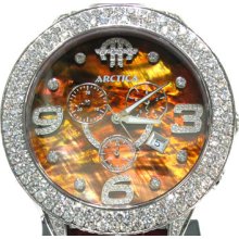 Mens Diamond Arctica Watch Round Cut F Color ARDC-D3-B2AS 11.00ct