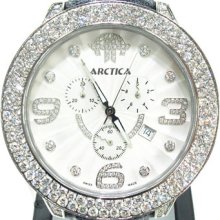 Mens Diamond Arctica Watch ARDC-D2-B2AS Round Cut G Color 11.00ct