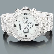 Mens Diamond Band Watch by LUXURMAN 1 Carat