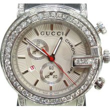 Mens Diamond Gucci Watch YA101339 Round Cut G Color 5.50ct