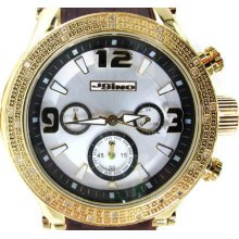 Mens Diamond JoJino Watch Round Cut H Color IJ-1077 0.25ct